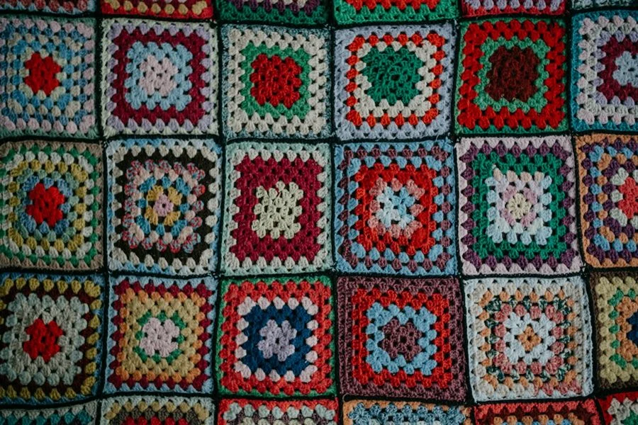 Daisy Meadow Granny Blanket
