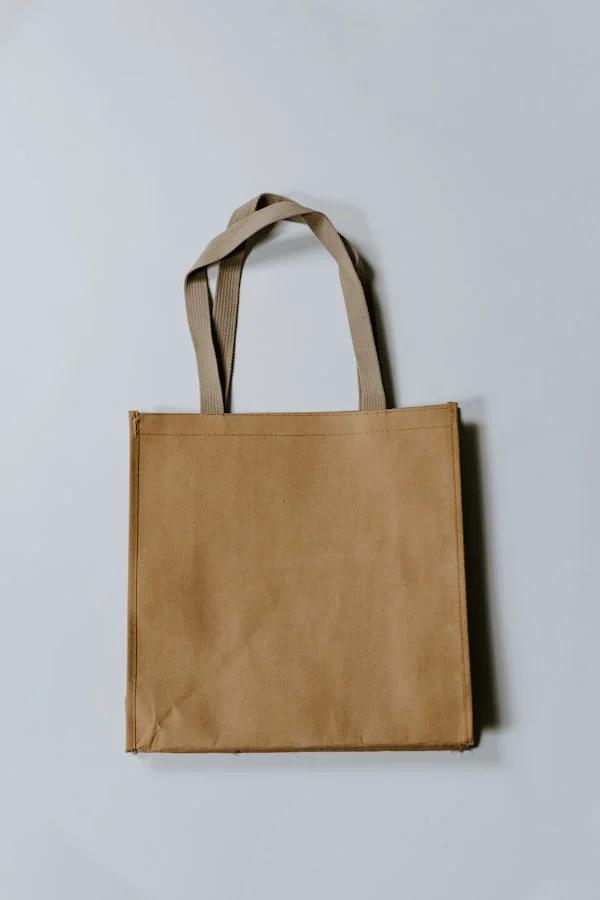 Minimalist Everyday Canvas Crochet Tote