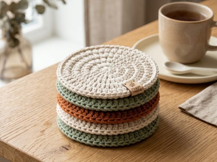 Easy Daisy Crochet Coaster – Free Pattern
