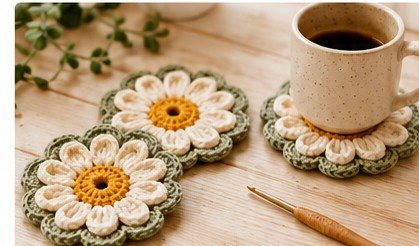 Easy Round Crochet Coaster Pattern